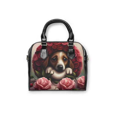 Flower Puppy Shoulder Bag