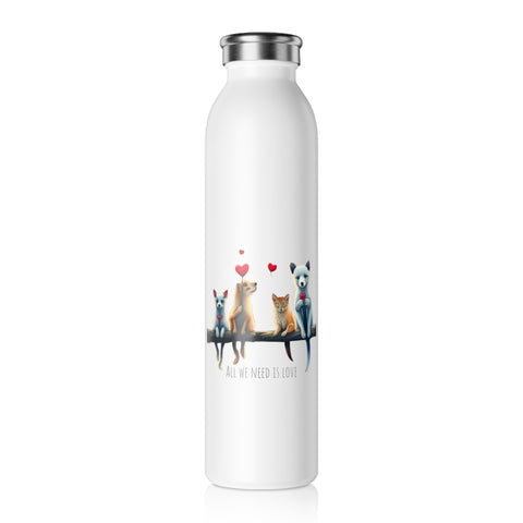 Love Branch Slim Water Bottle