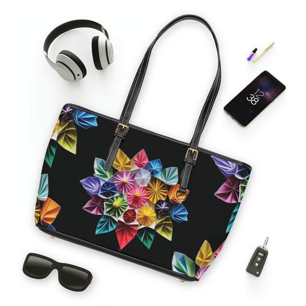 Flower In Bloom Shoulder Bag in Black