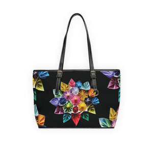 Flower In Bloom Shoulder Bag in Black